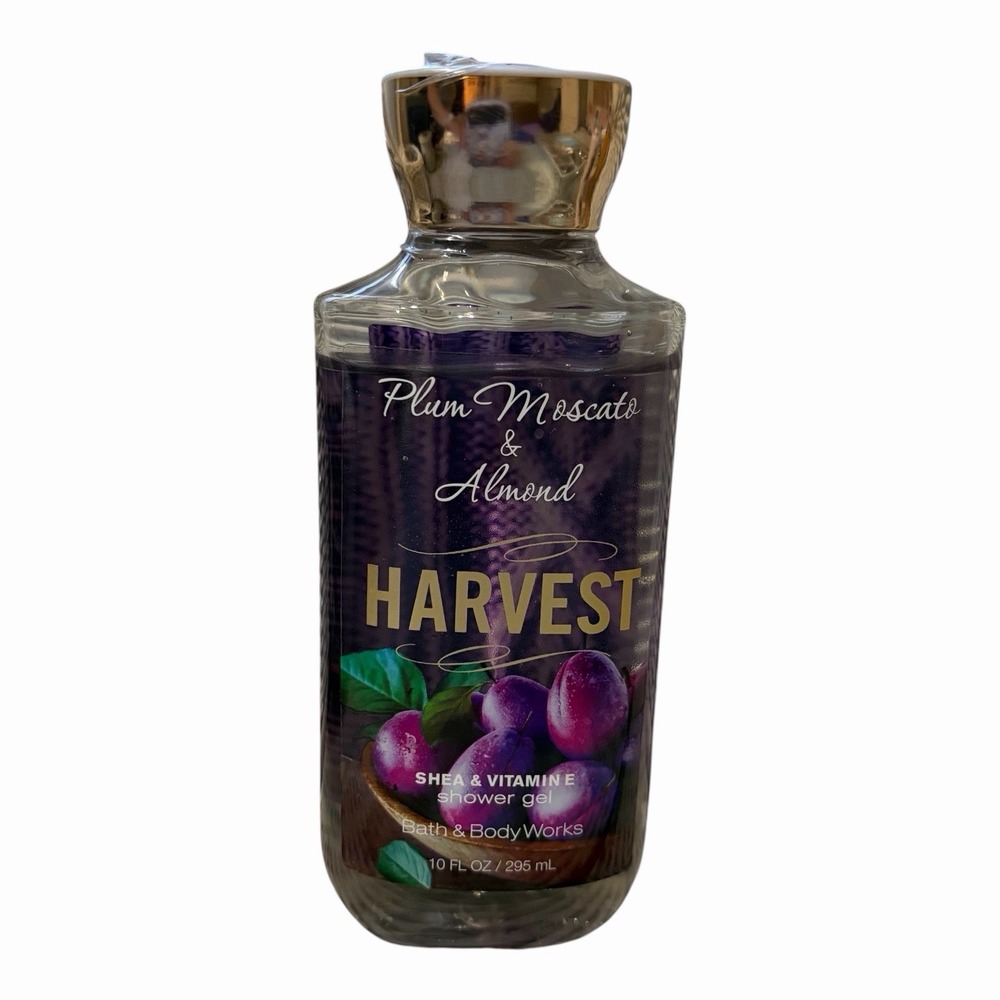 Bath & Body Works PLUM‎ MOSCATO & ALMOND HARVEST 10 oz Shower Gel RETIRED RARE